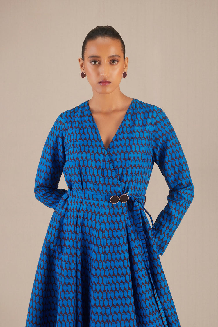 Dina Dress - Cobalt