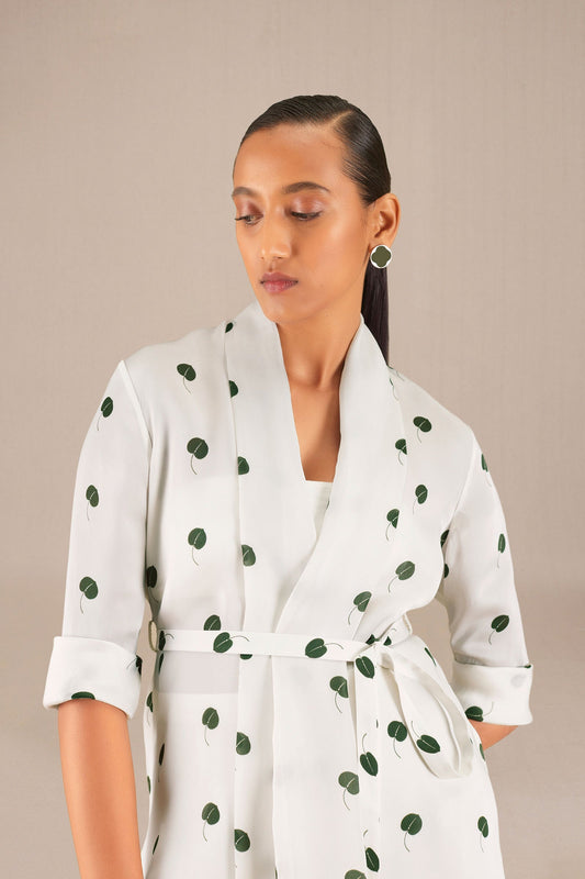 Organza Elian Cape Set – Ivory