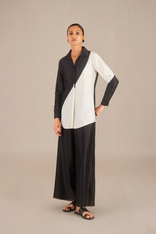 Chanderi Ania Shirt – Black