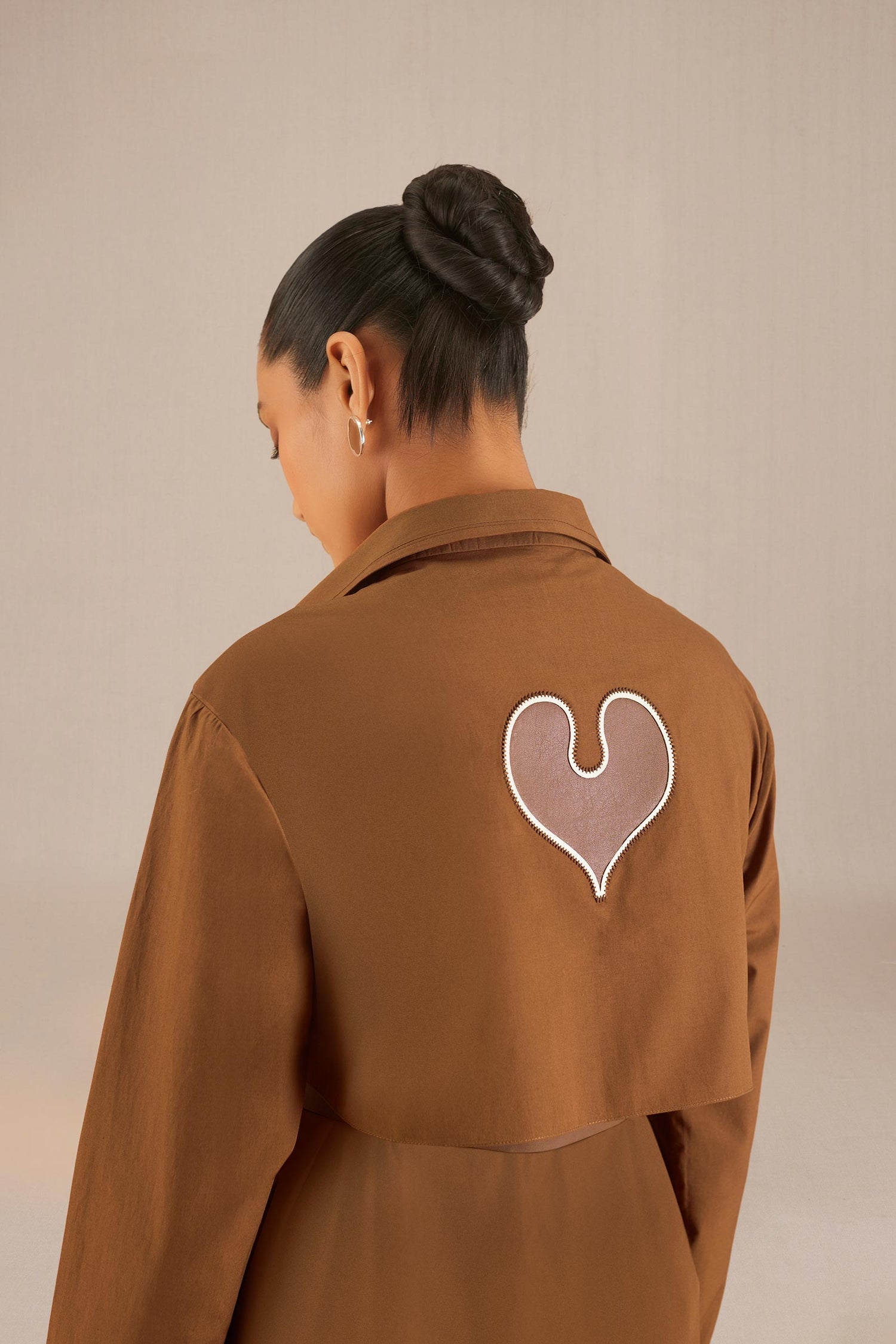 Aidah Shirt Co Ord Set - Clay 