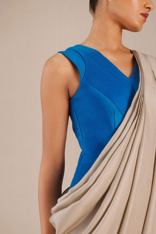 Silk Naziha Saree – Blue