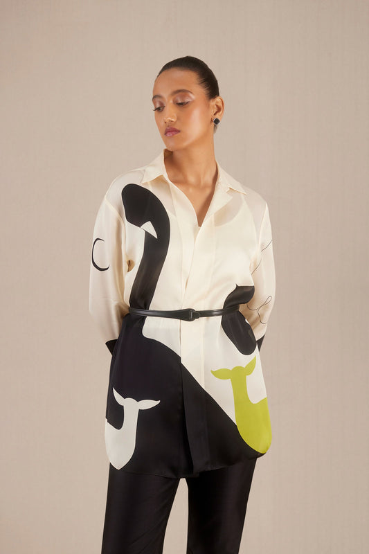 Organza Yamna Shirt – Ivory