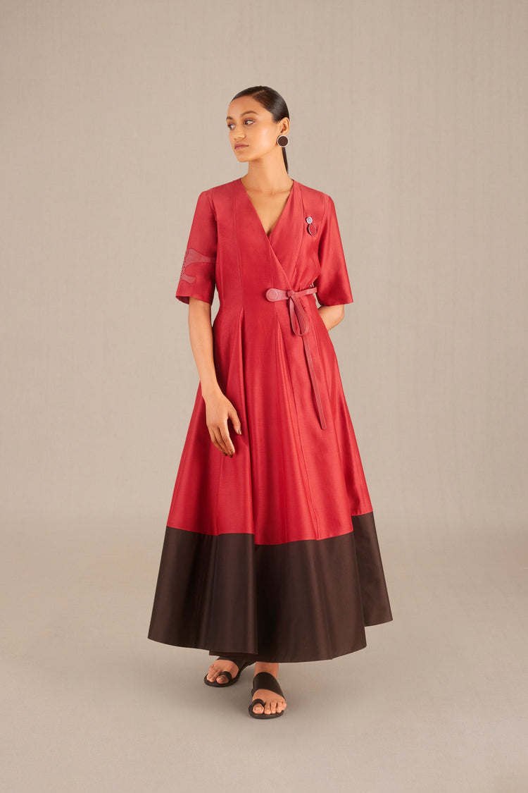 Amna Dress - Redwood