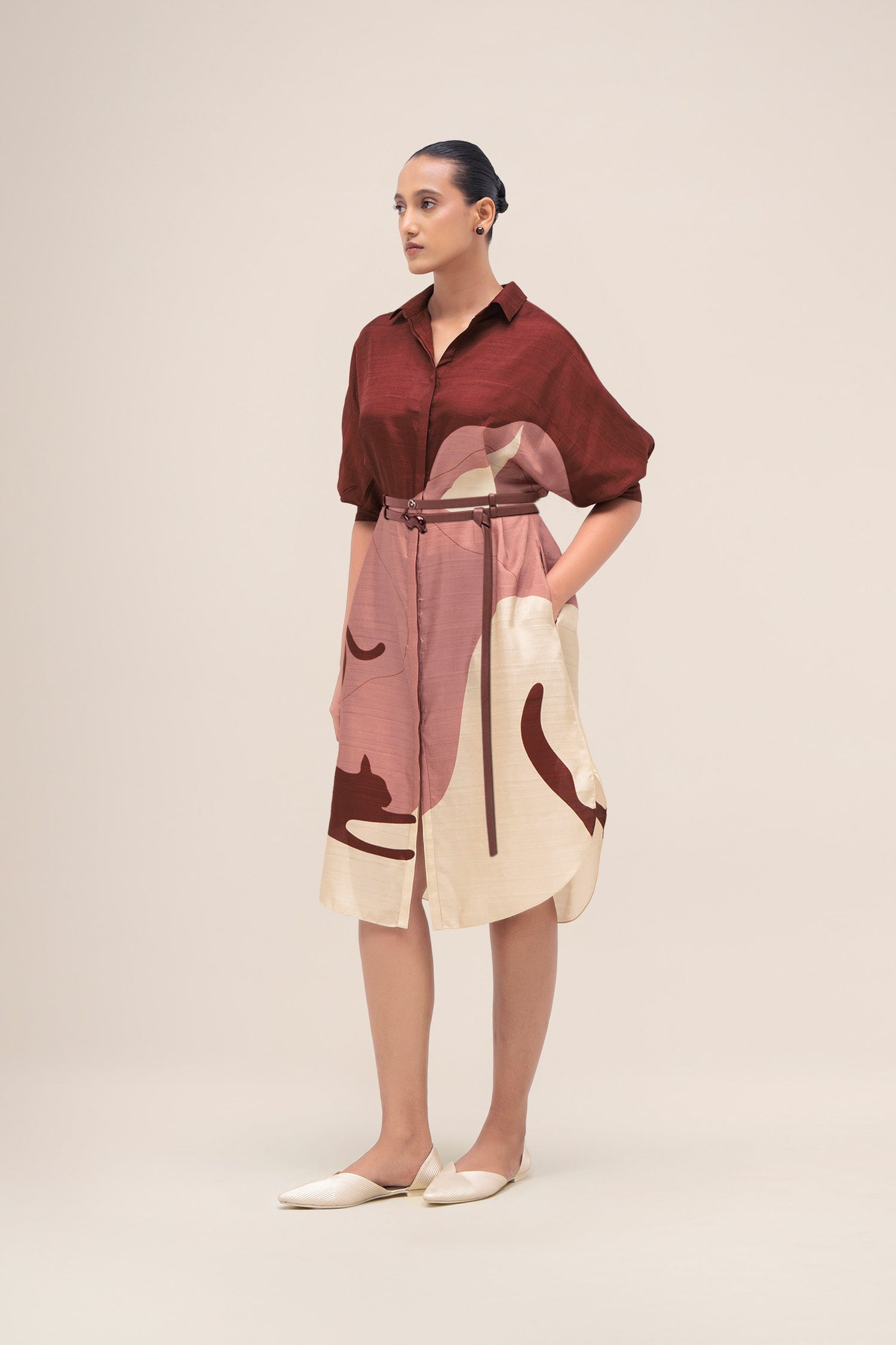  Silk Lina Dress – Red