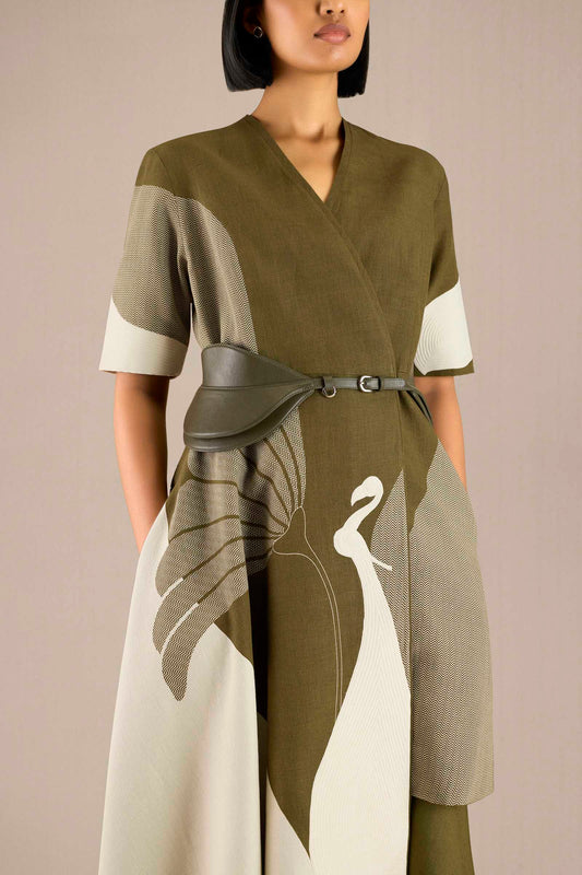Linen Naila Jacket Set – Green