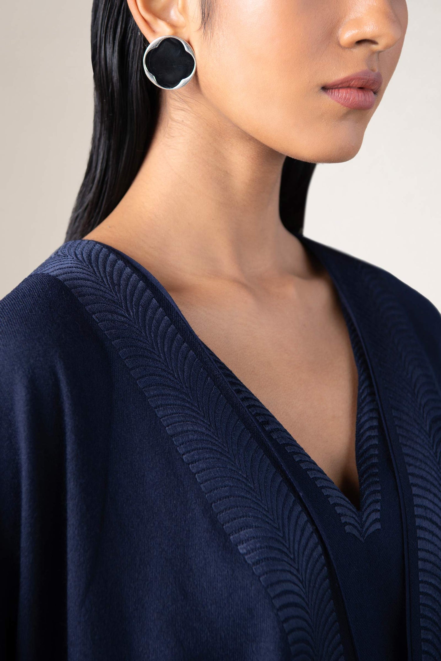  Wool Adarah Cape – Blue