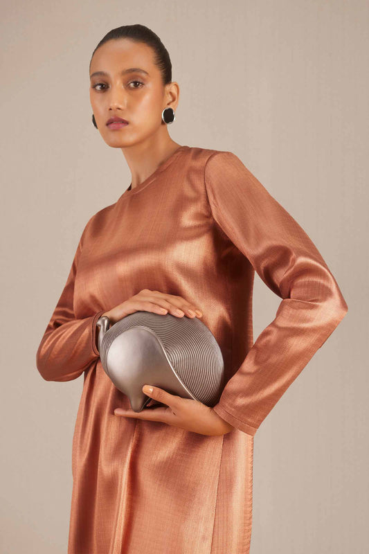 Aksa Tunic Set - Metallic Copper 