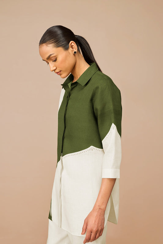 Linen Zelda Shirt – Green