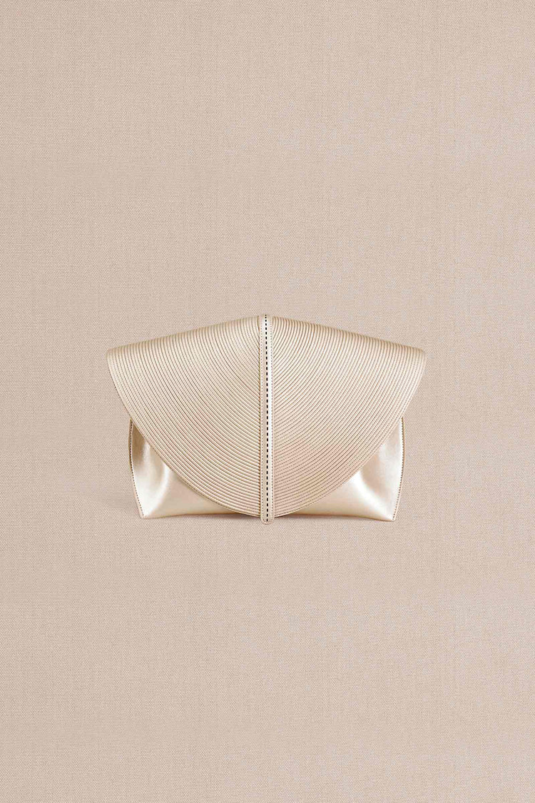 Myah Clutch - Metallic Pearl