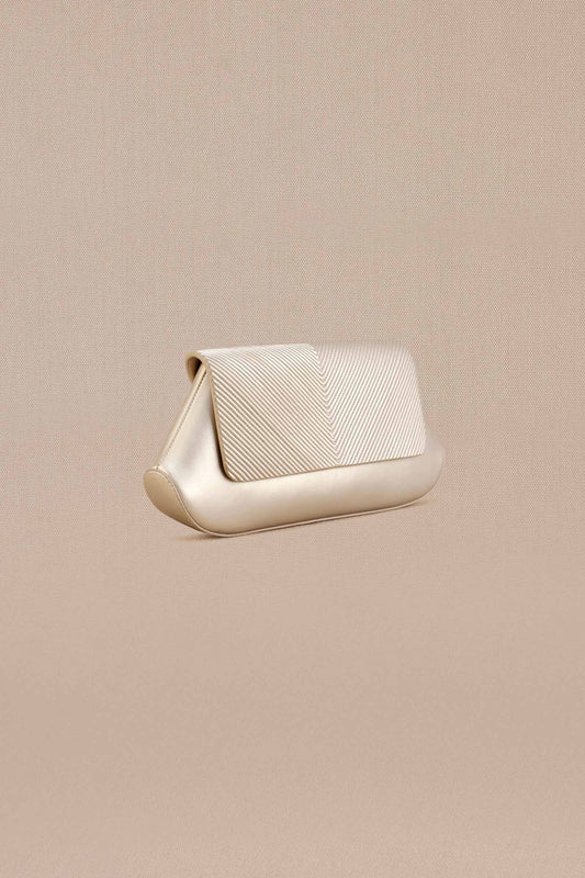 Faux Leather Azra Clutch – Metallics