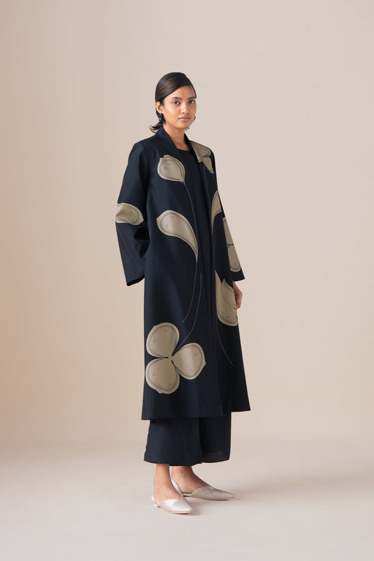 Habutai Mazira Jacket Set – Black