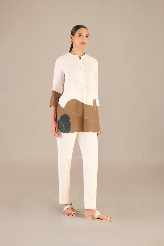 Linen Shireen Shirt Set – Beige
