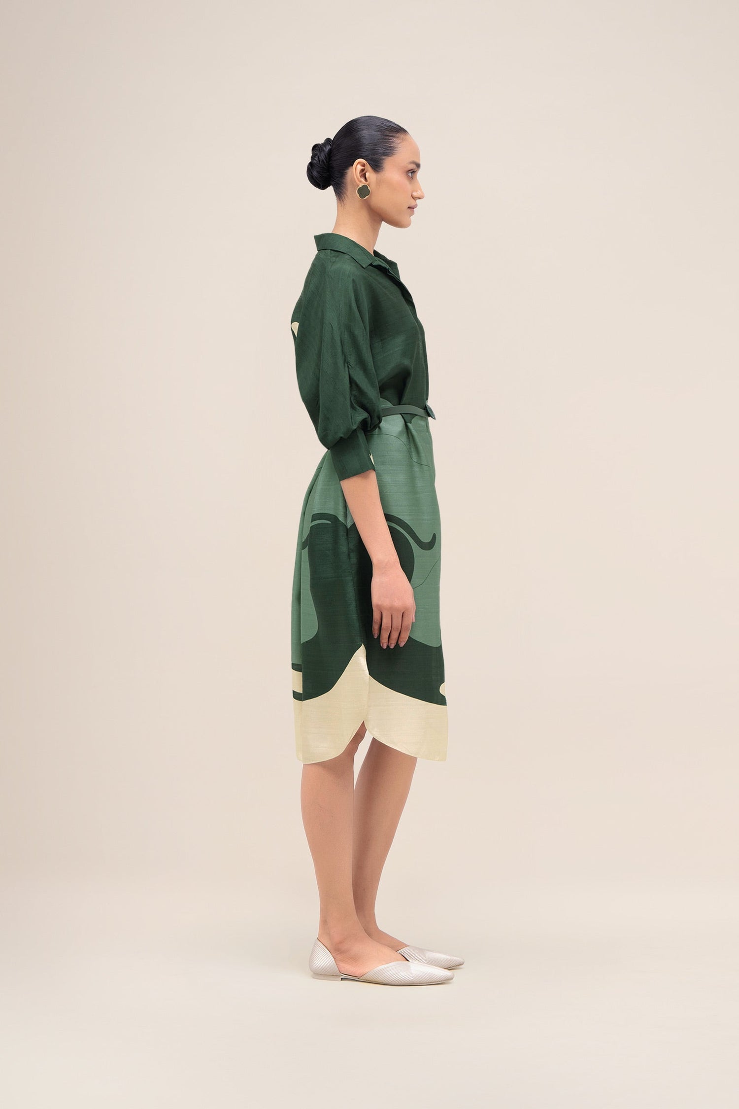 Silk Lina Dress – Green