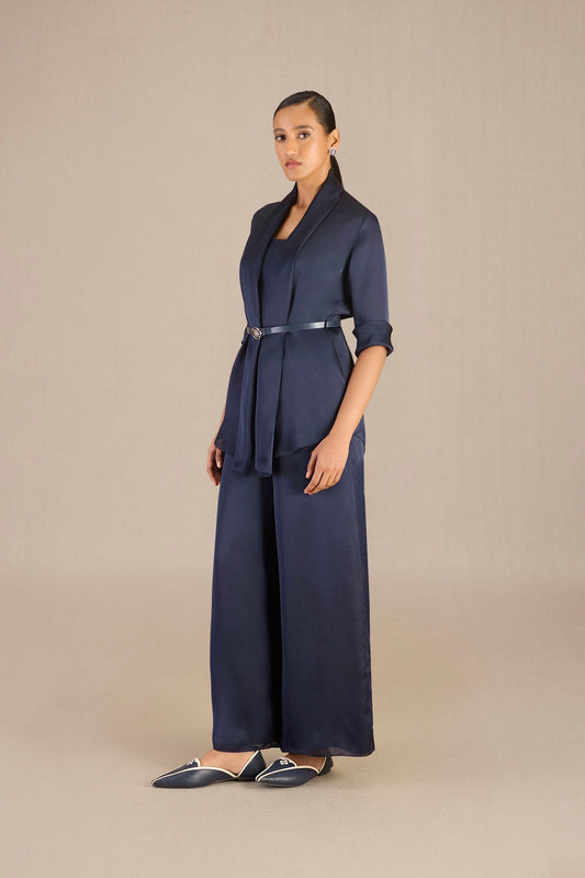 Organza Mana Throw Set – Blue