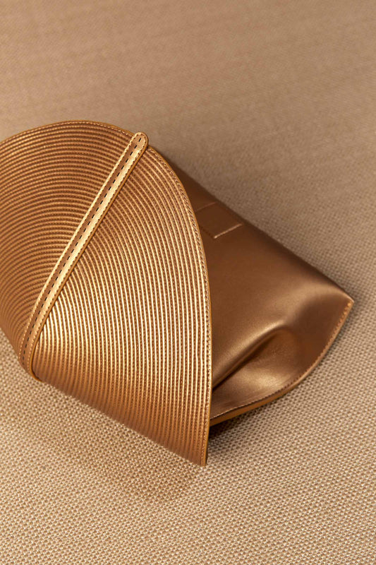 Faux Leather Myah Mini Clutch – Metallics