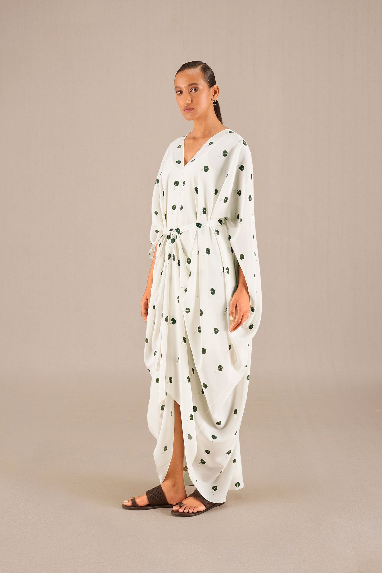 Aysha Kaftan Dress - Ivory