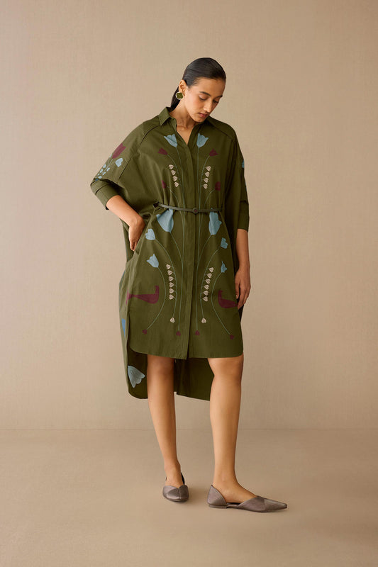 Cotton Viola Dress – Green