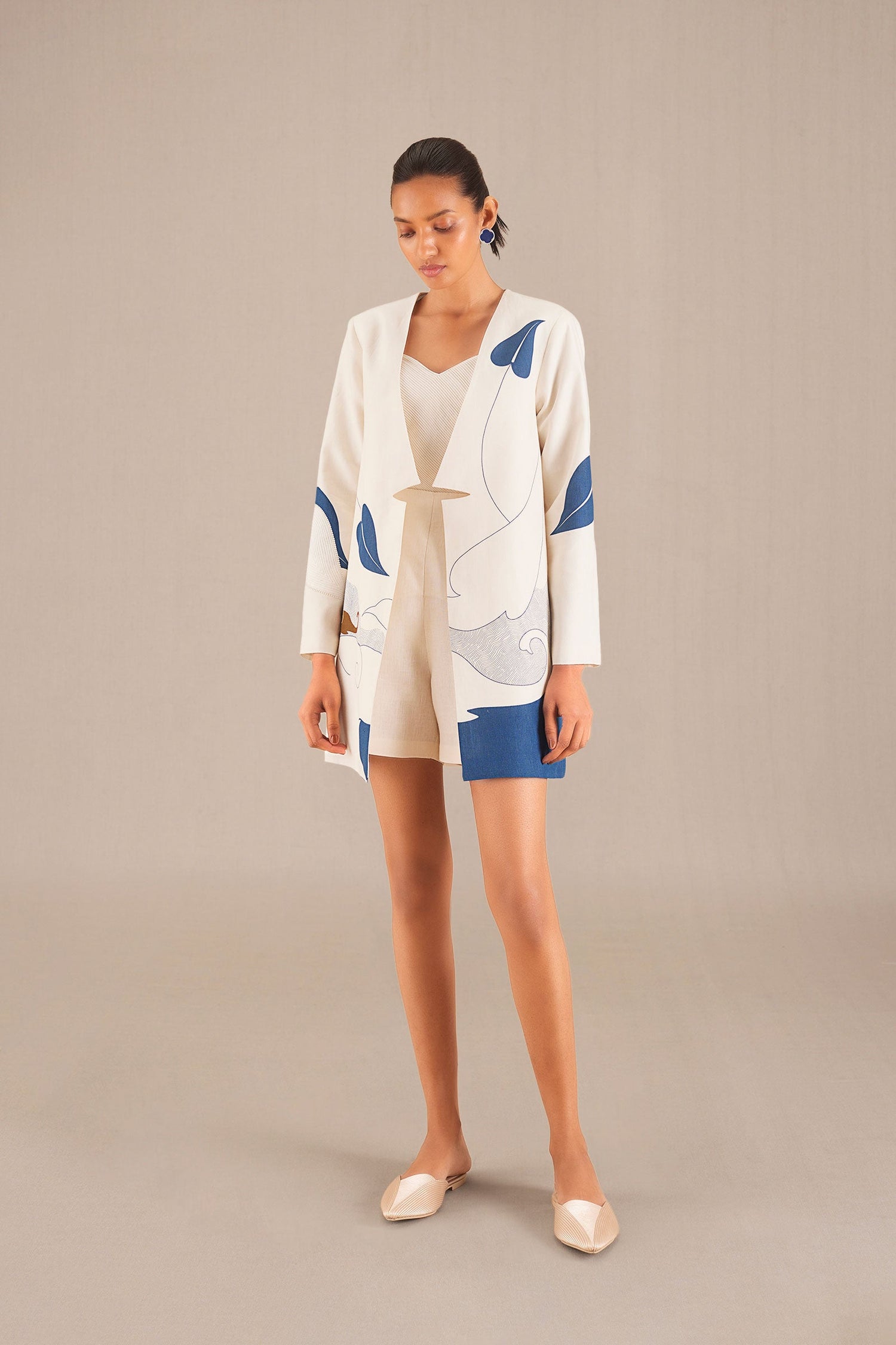 Amira Jacket Set - Ivory