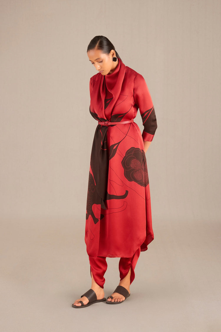 Yusra Tunic Set - Redwood