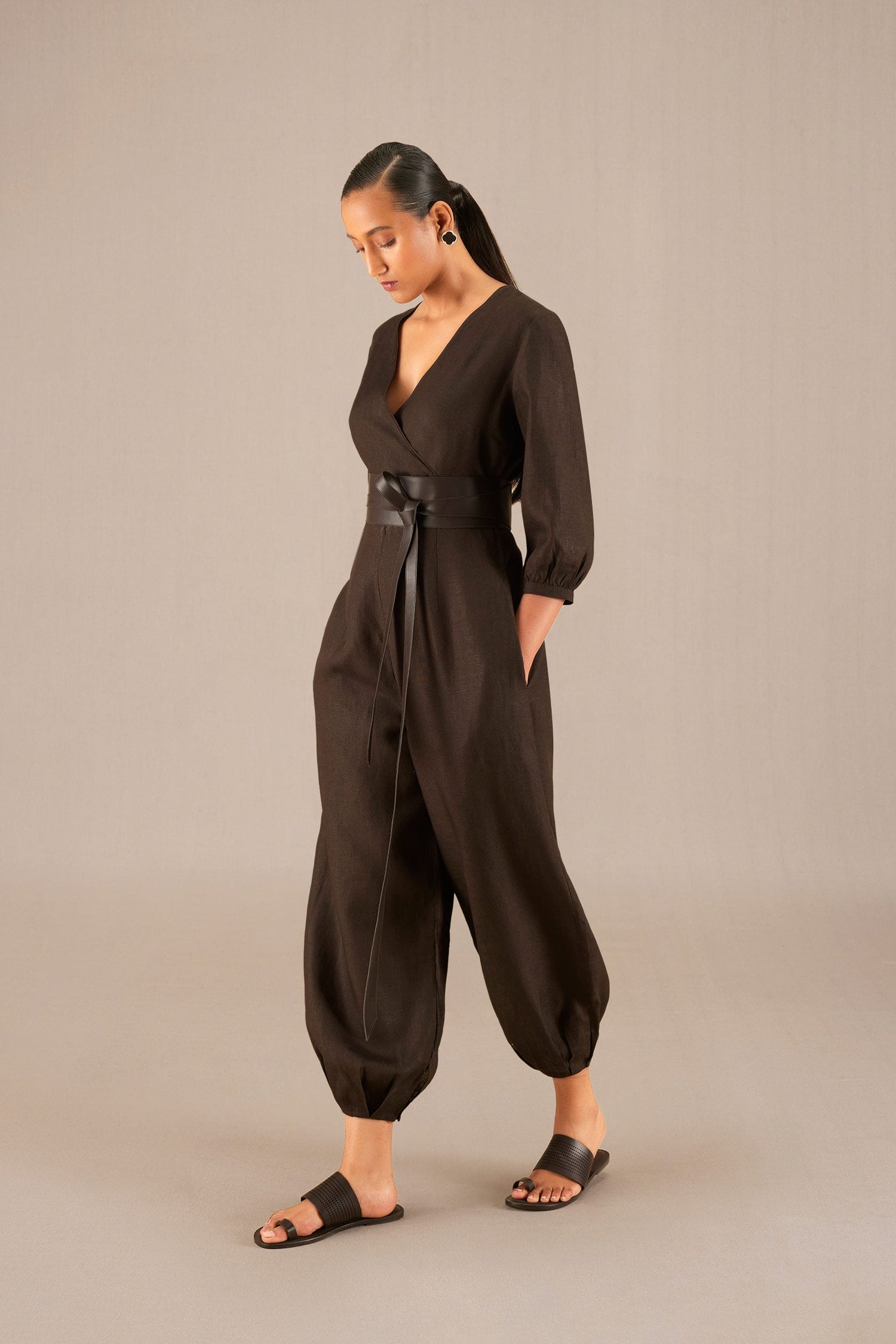 Alfa Jumpsuit - Dark Brown  