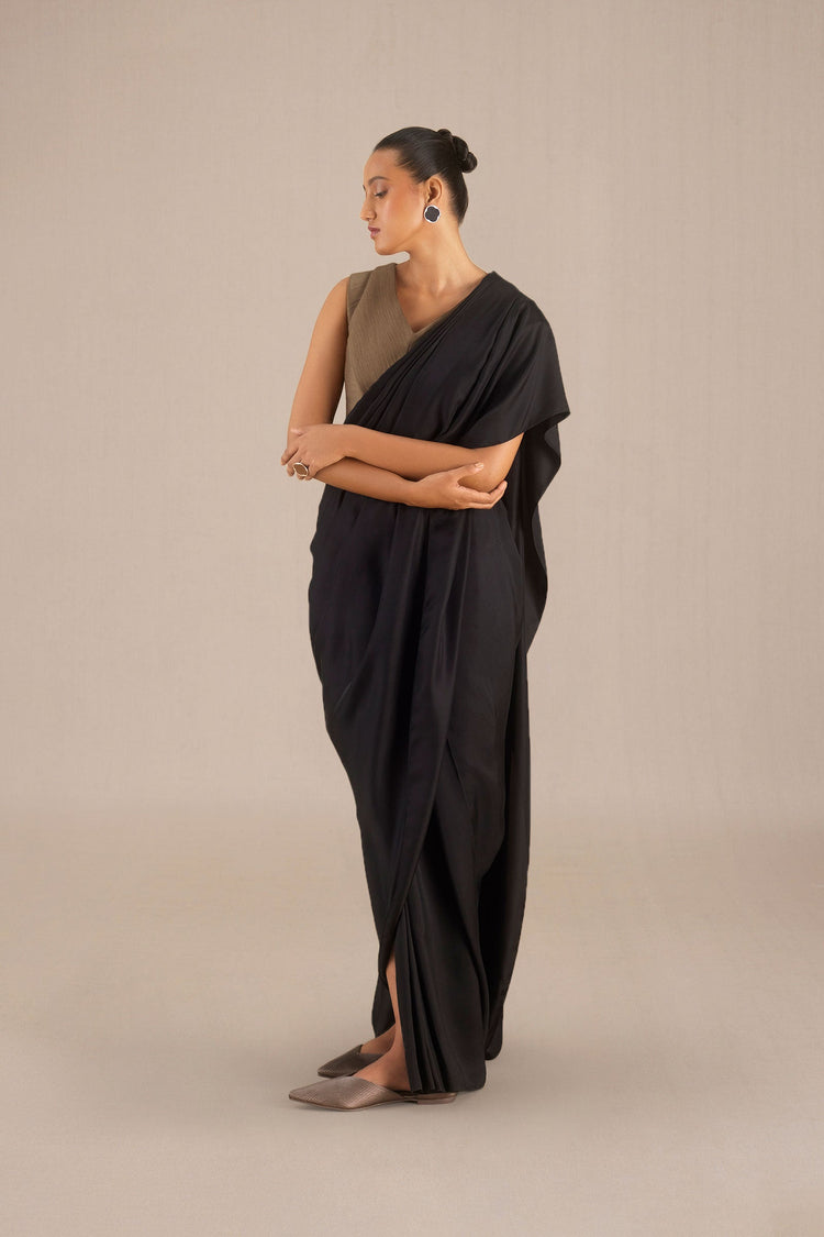 Naziha Saree - Black