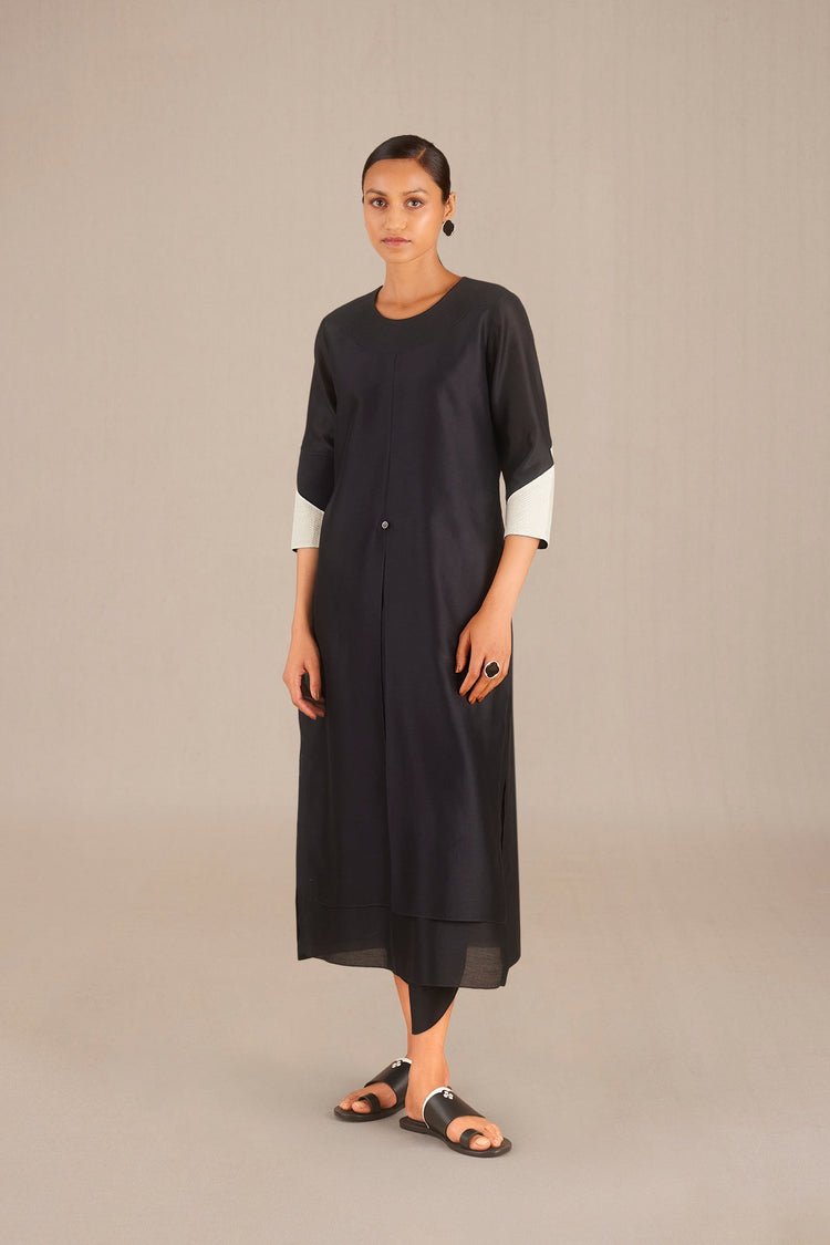 Azmi Kurta set - Black