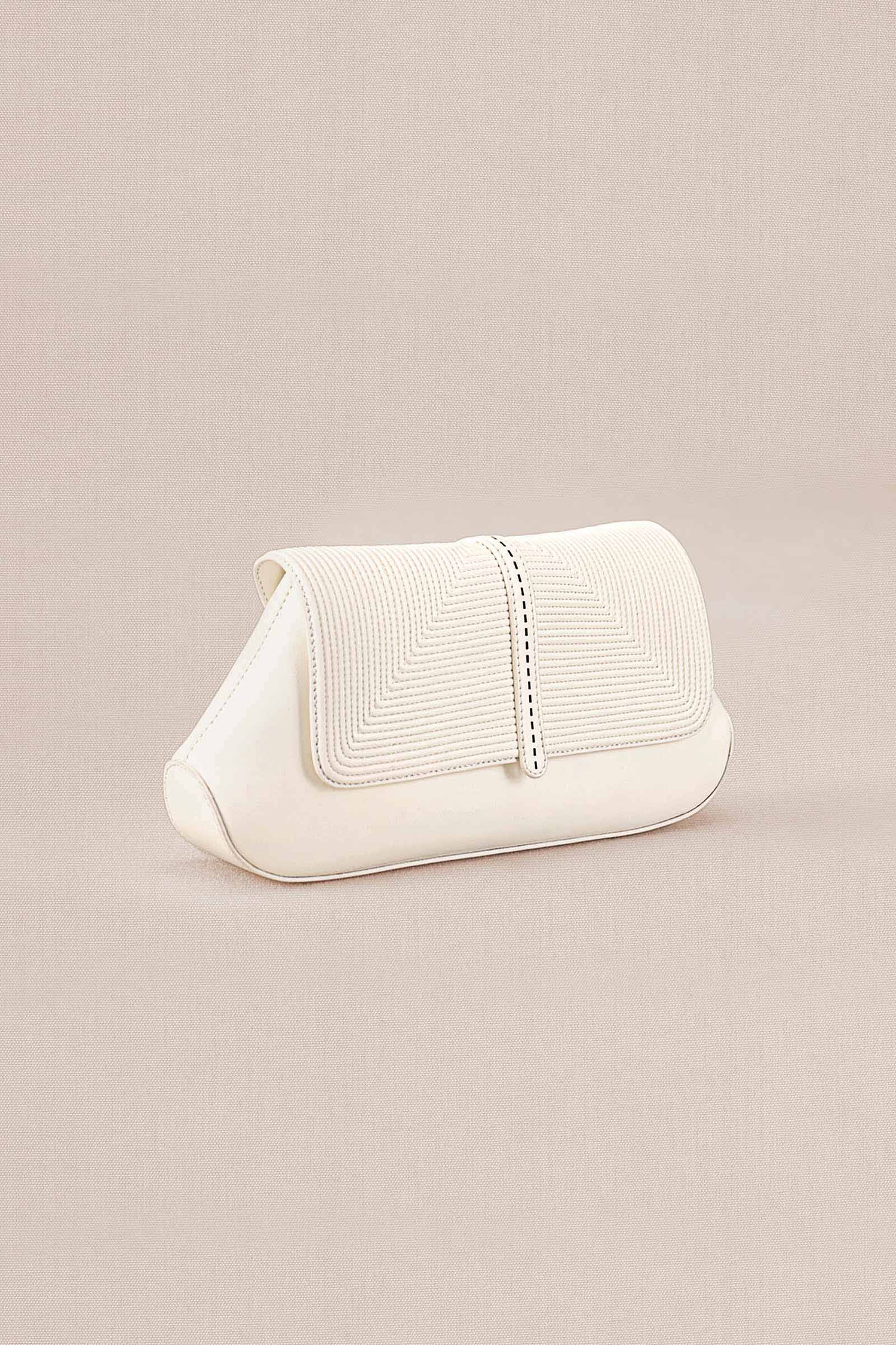 Izrah Clutch - Ivory 
