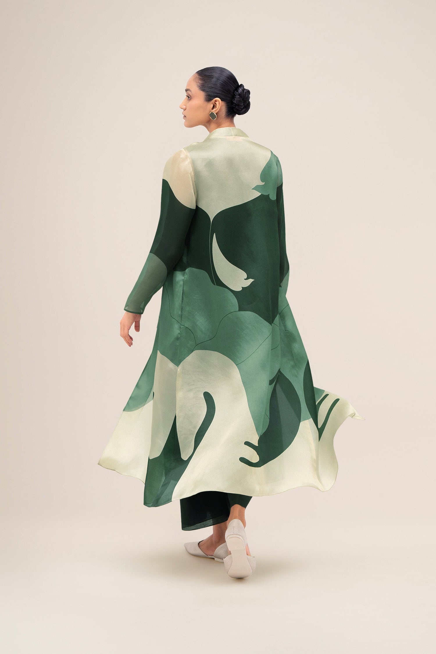  Silk Rinat Jacket Set – Green