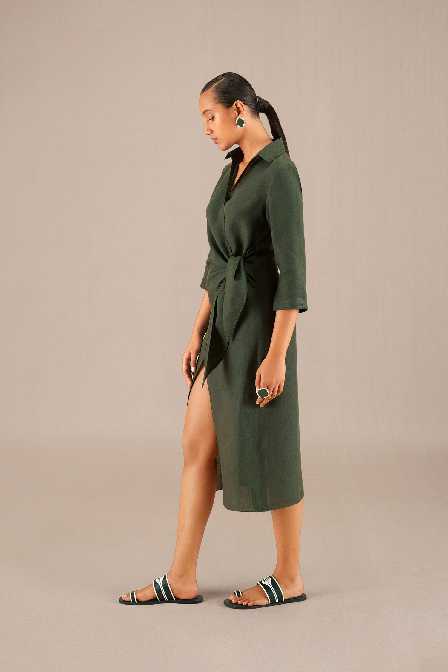 Isla Dress - Olive