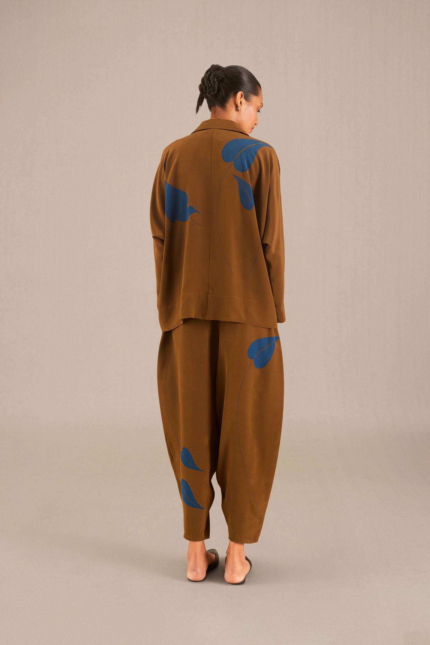 Salma Co Ord Shirt Set - Clay 