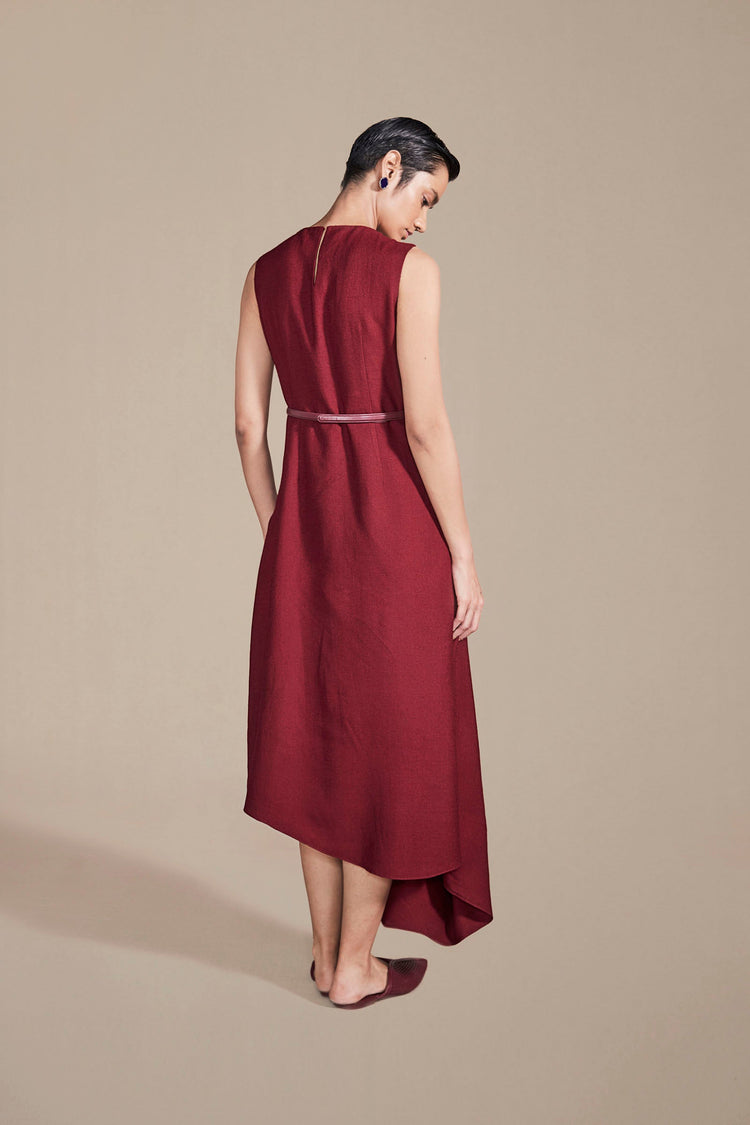 Ruwa Dress - Maroon