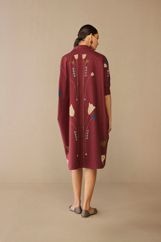 Cotton Viola Dress – Red