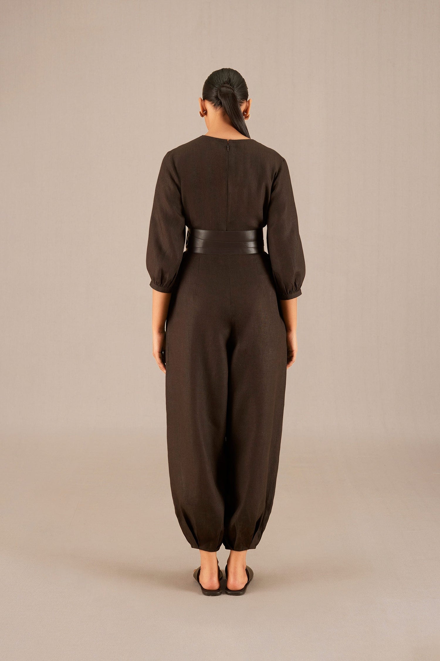 Alfa Jumpsuit - Dark Brown  