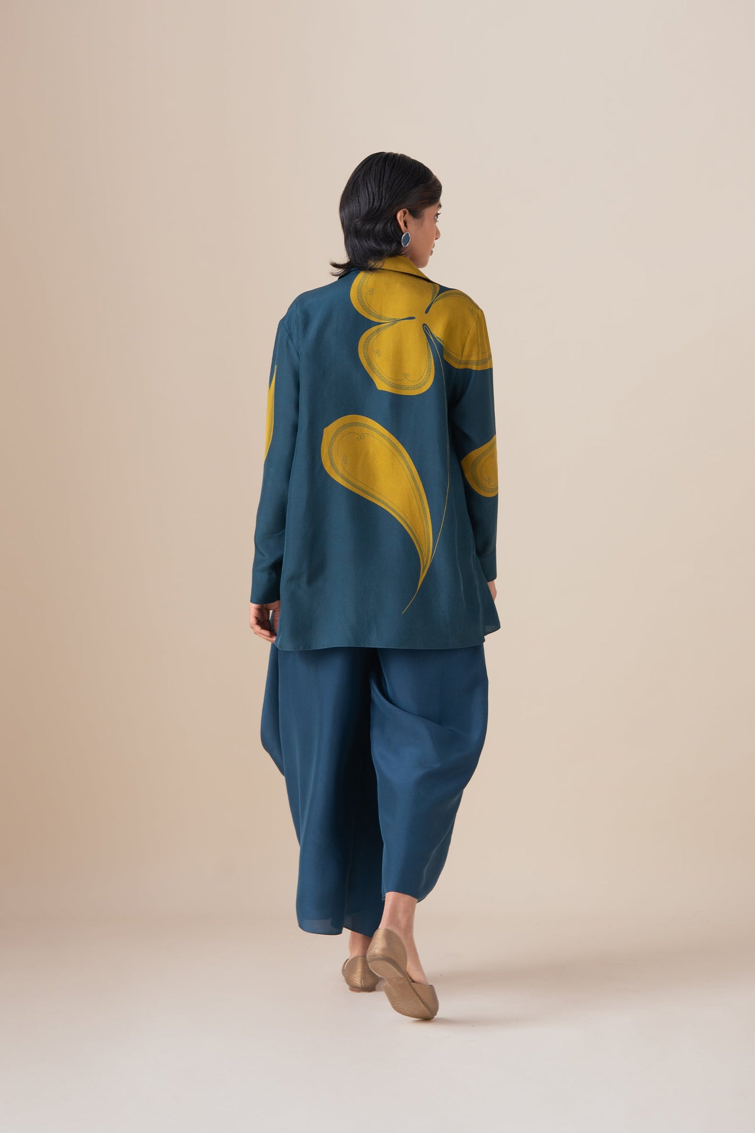  Habutai Arin Shirt – Blue