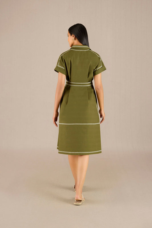 Cotton Adya Dress – Green