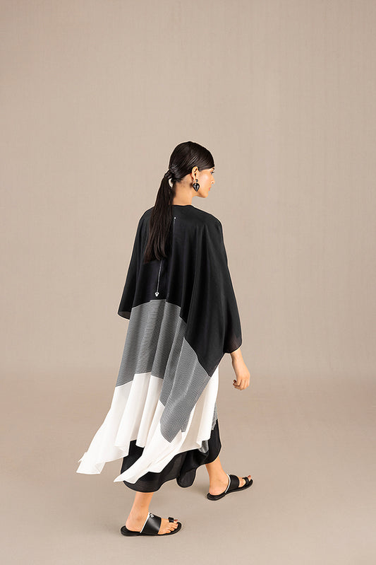 Silk Riha Cape Set – Black