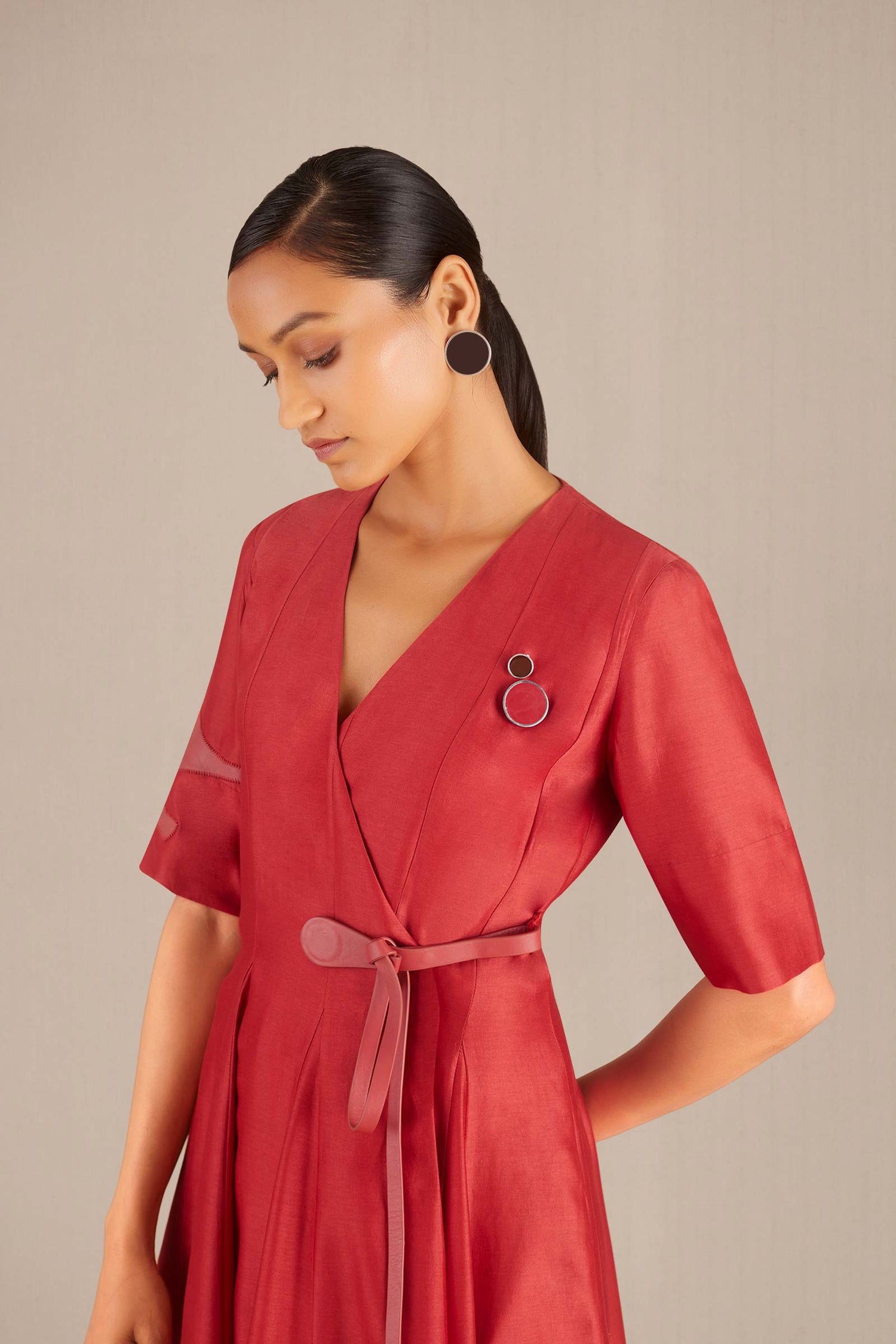 Amna Dress - Redwood 