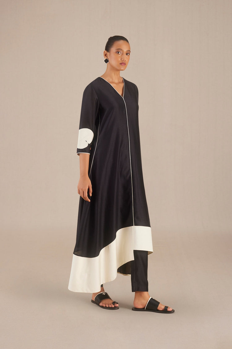 Hayat Kurta Set - Black