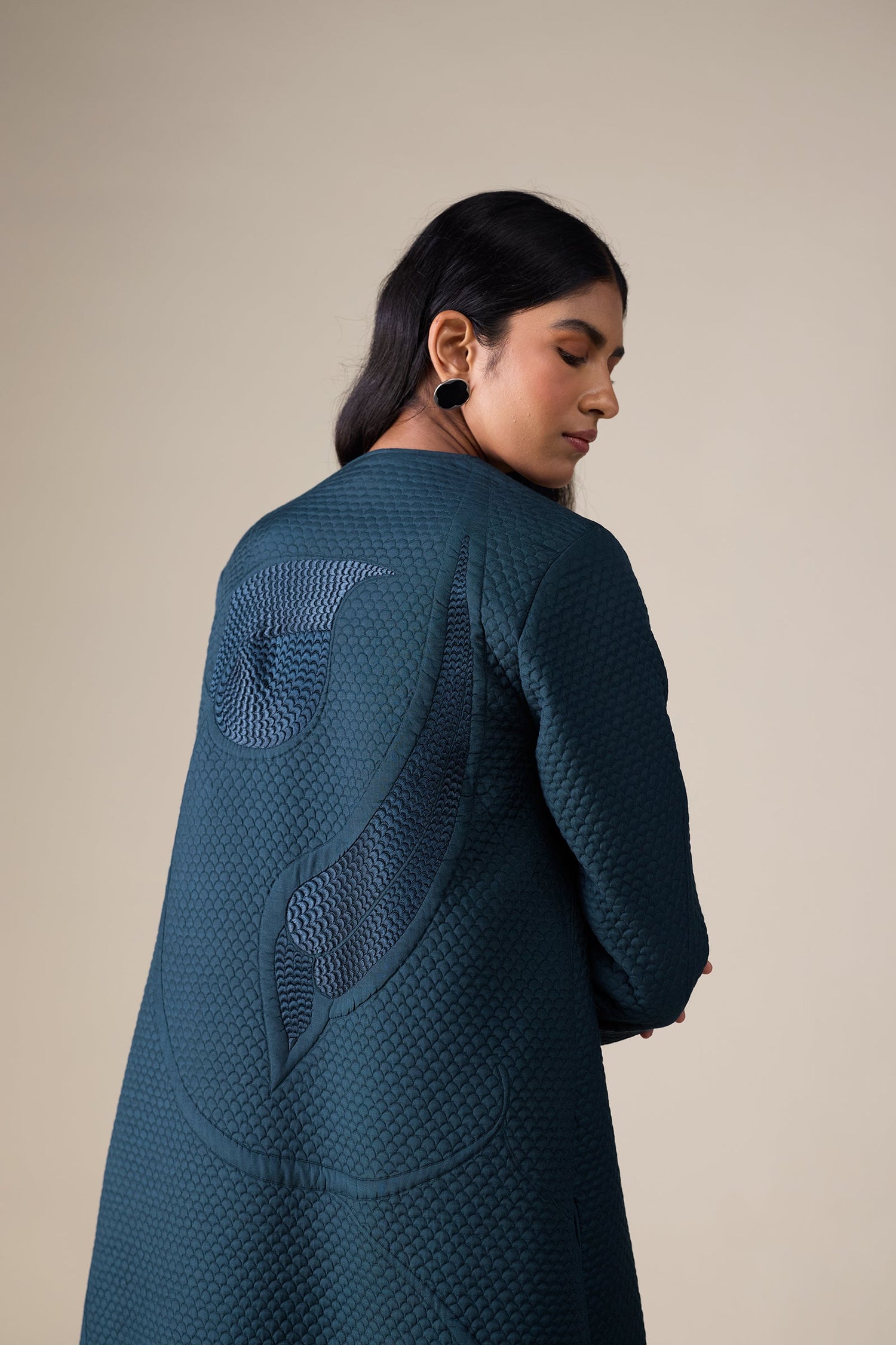  Silk Raziya Abaya Set – Blue