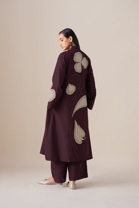 Habutai Mazira Jacket Set – Red