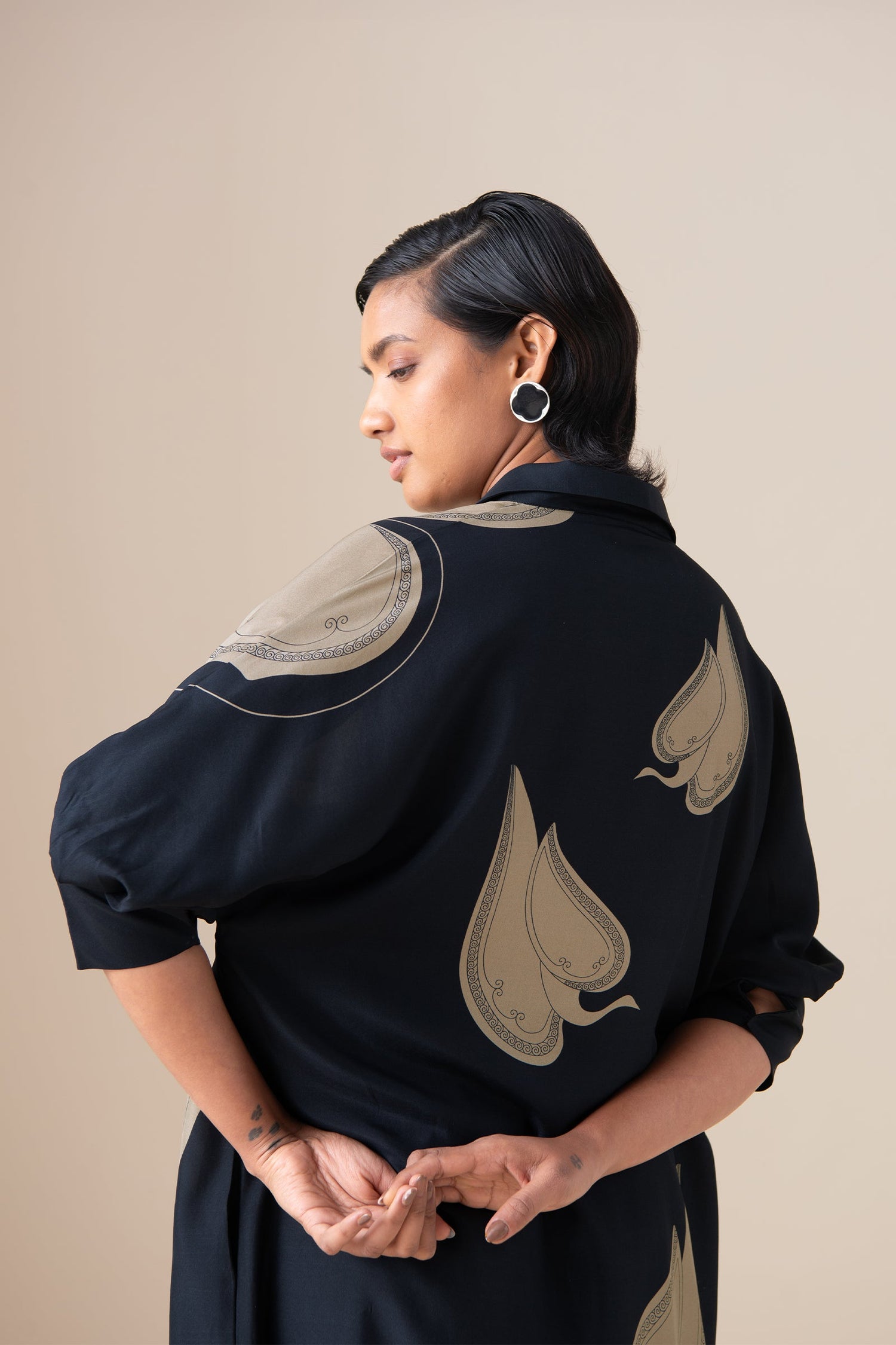  Habutai Kaia Tunic Set – Black