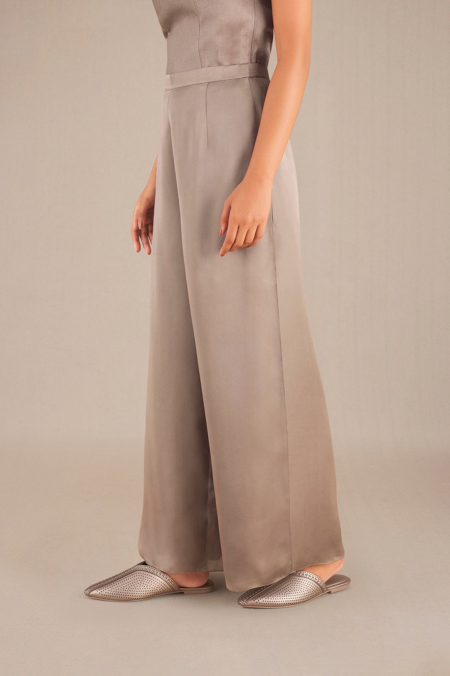 Effat Jacket Set - Metallic Silver 