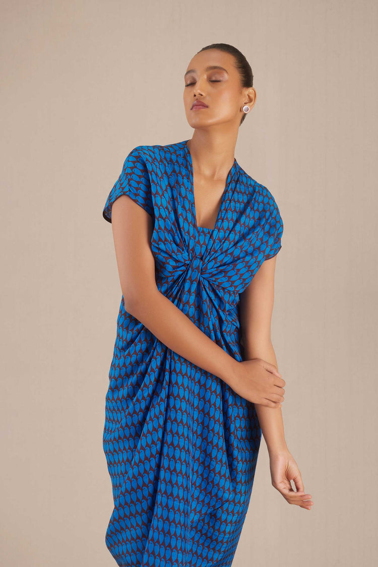 Diah Dress - Cobalt