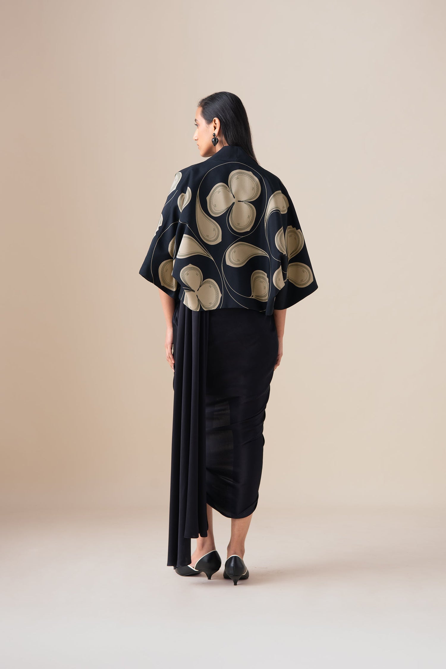  Habutai Sidra Jacket – Black