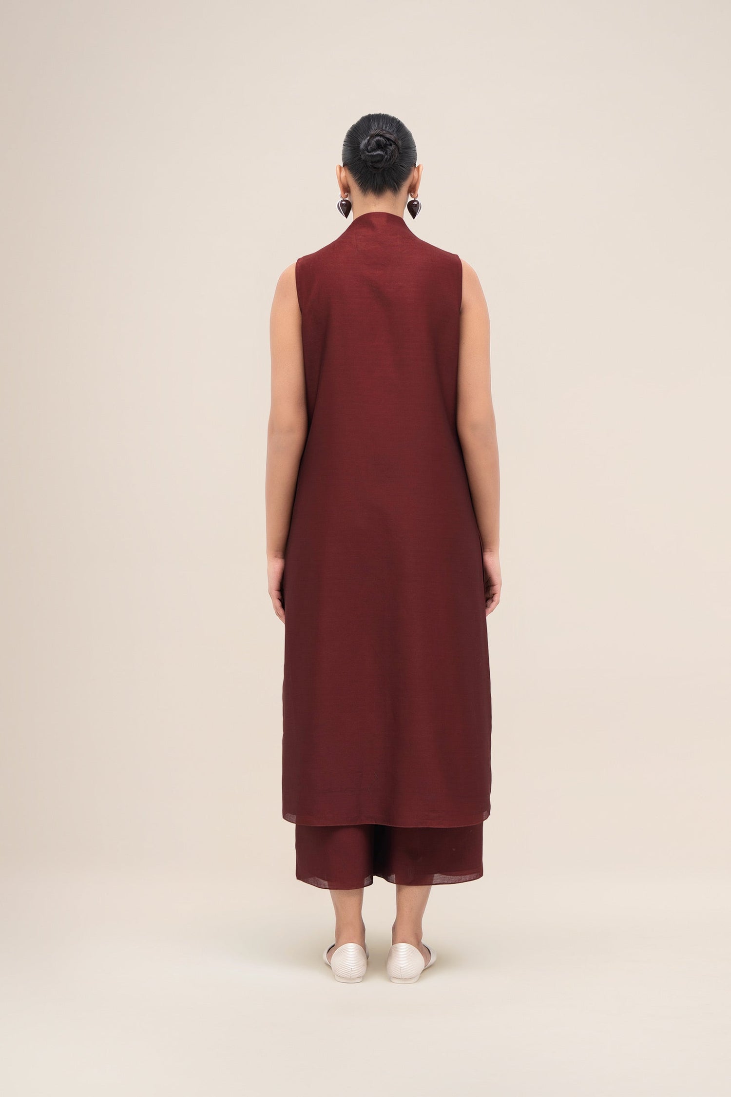  Silk Rinat Jacket Set – Red