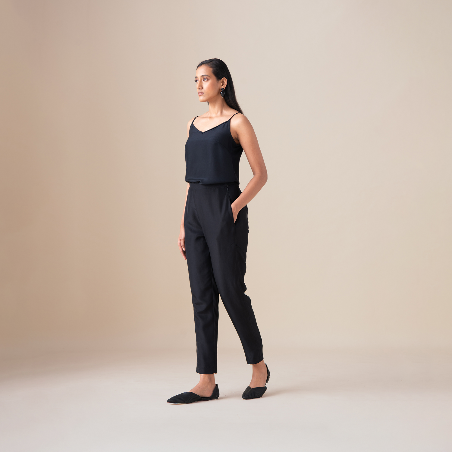  Habutai Sumi Pants – Black