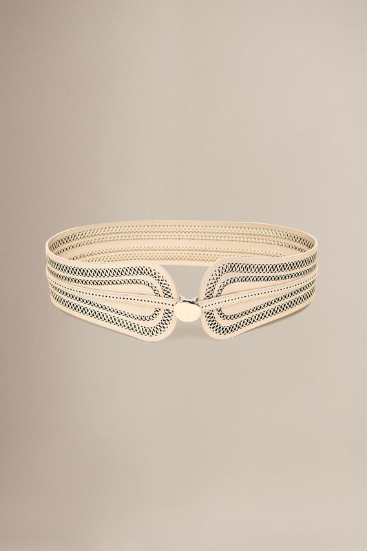 Faux Leather Baaz Belt – Metallics