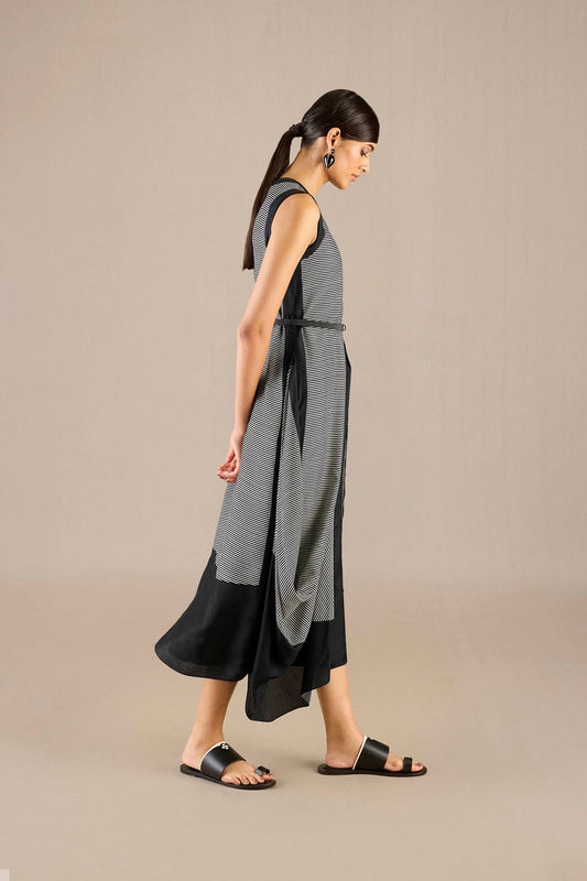 Silk Riha Cape Set – Black
