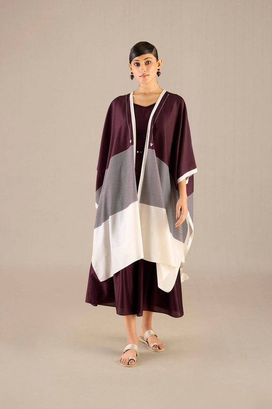 Silk Alaia Cape Set – Red