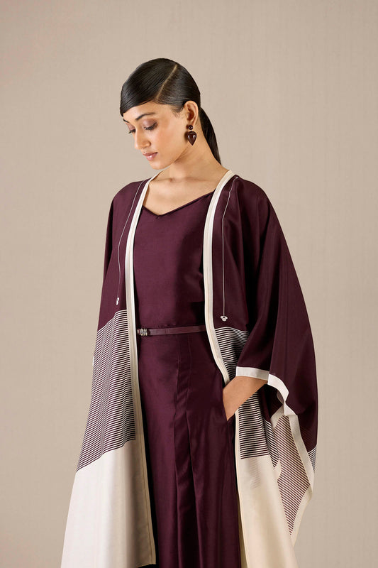 Silk Alaia Cape – Red